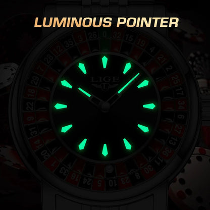 LIGE Roulette Dial Watch