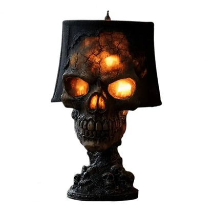 Halloween Lava Stone Skull Lamp