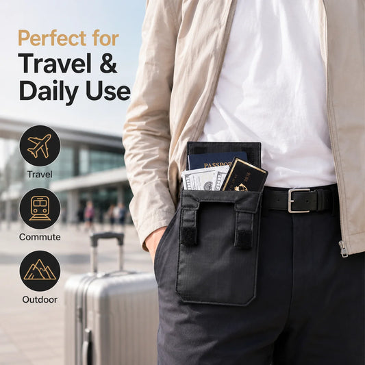 TactiPouch™ Belt Wallet 🖤✨ — Secure Essentials on the Go