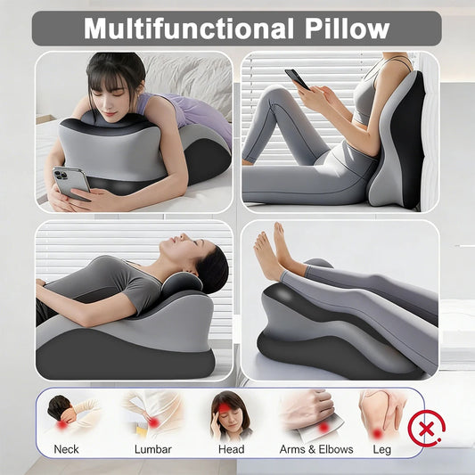 DreamDuo™ Support Pillow 🌙💕 — Cozy Comfort, Perfect Angle