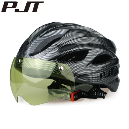 Magnetic Goggle PC Shell Bike Helmet